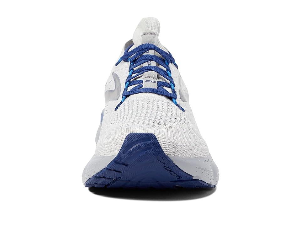 Brooks Glycerin StealthFit GTS 20 (Oyster/Alloy/Blue Depths) Men's Shoes Product Image