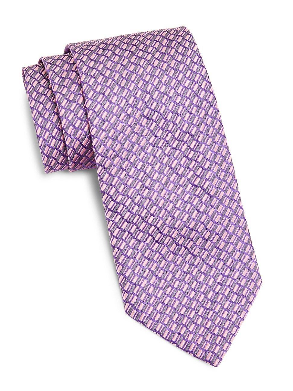 Mens Diagonal Railroad Silk Tie Product Image