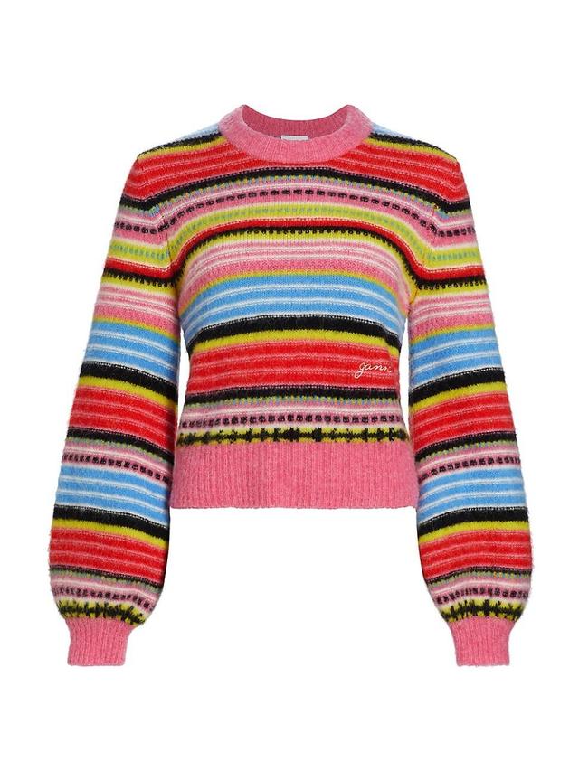 Womens Alpaca-Blend Striped Sweater Product Image