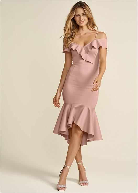 Ruffle Midi Dress Product Image