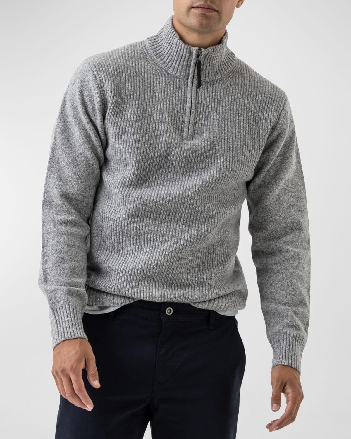 Mens Charlestown Quarter-Zip Lambswool Sweater Product Image