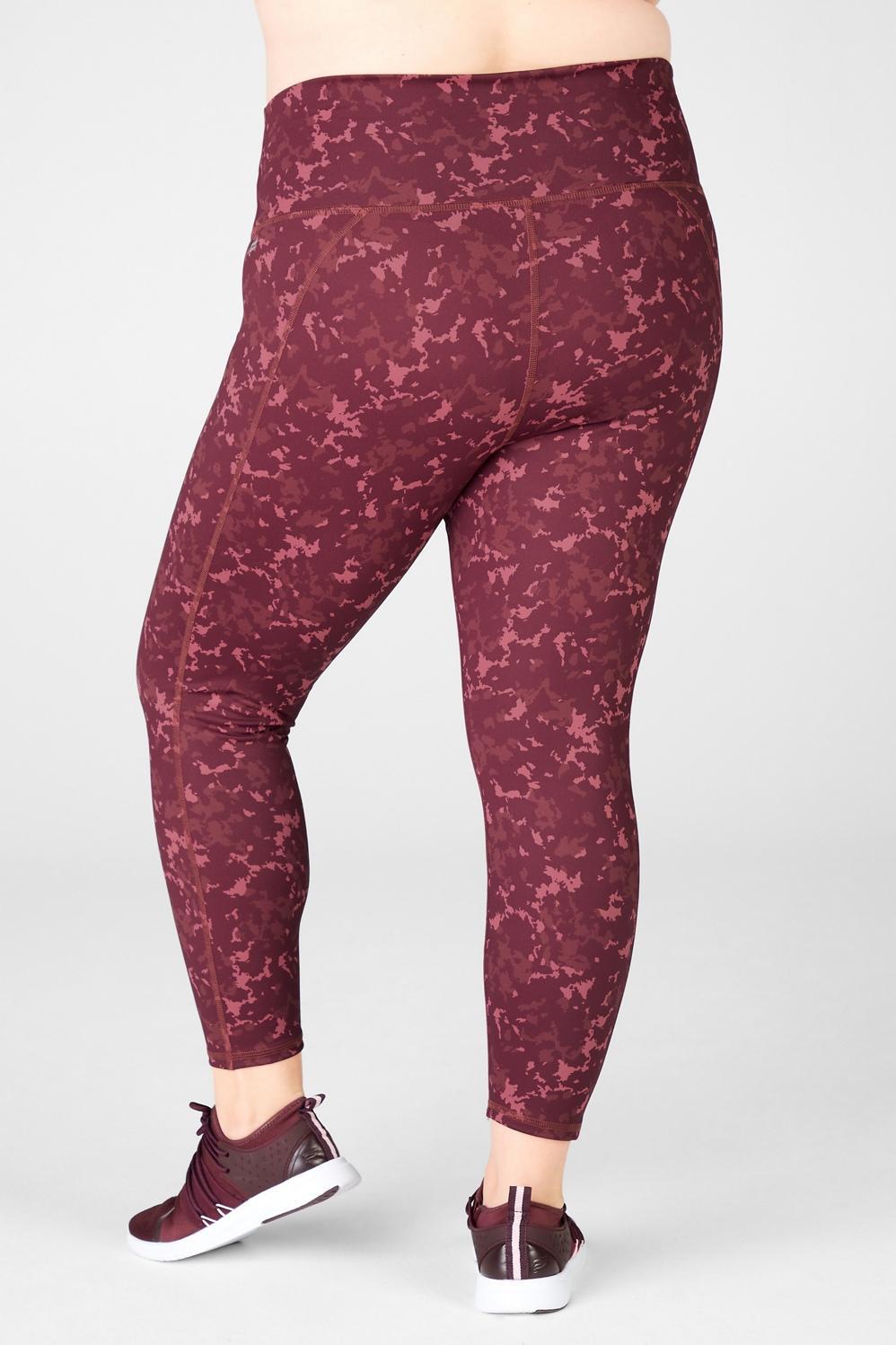 Fabletics Define High-Waisted 7/8 Legging Womens red Size XXS Product Image