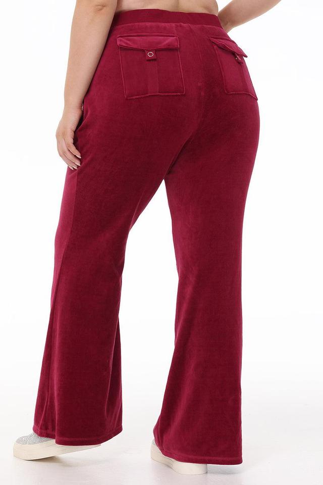 Plus-Size Heritage Cotton Velour Track Pants Product Image