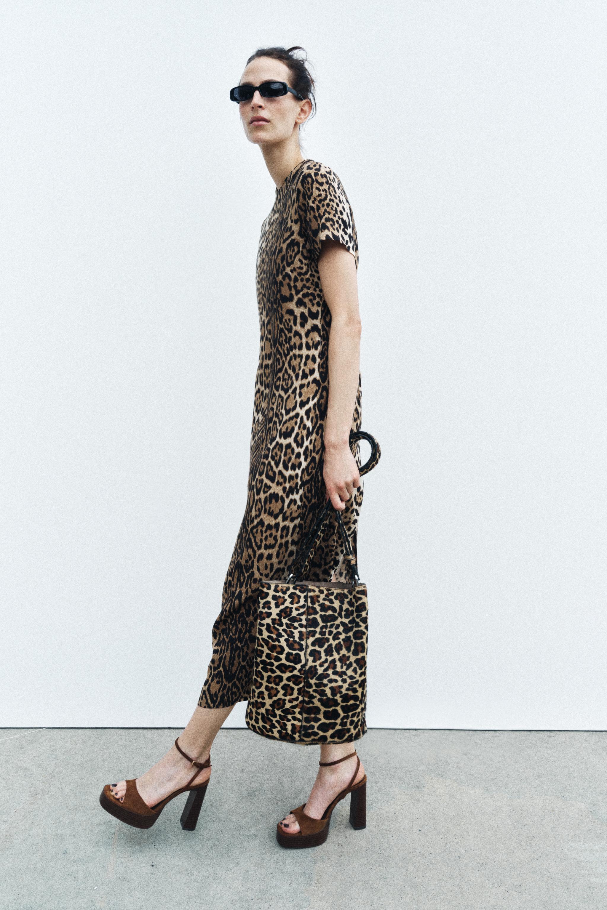 ANIMAL PRINT DRESS ZW COLLECTION Product Image