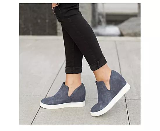 Journee Collection Womens Cardi Wedge Slip On Sneaker Product Image