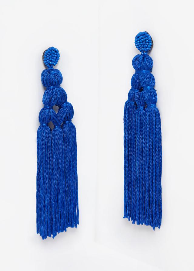 Plus Size Beaded Tassel Earrings Ashley Stewart Product Image