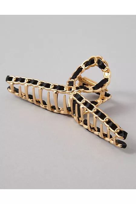 AEO Ribbon Chain Hair Clip Womens Product Image