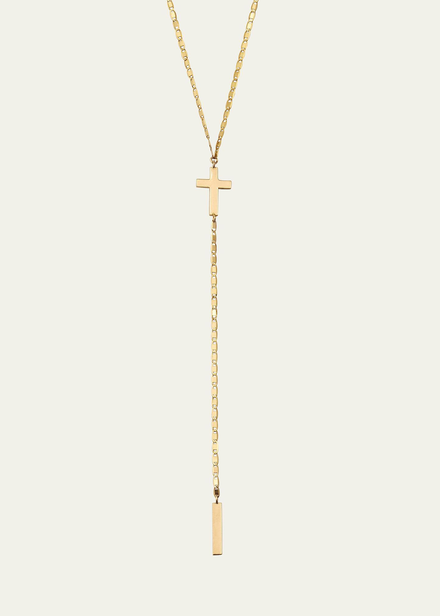 Lana Petite Malibu Cross Bar Lariat Necklace Product Image