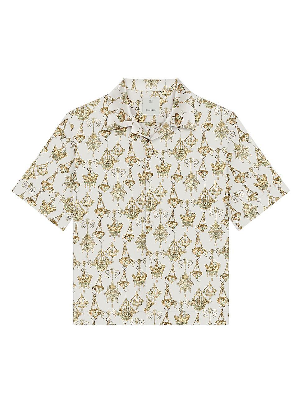 Mens Printed Chandelier Shirt in Silk Product Image