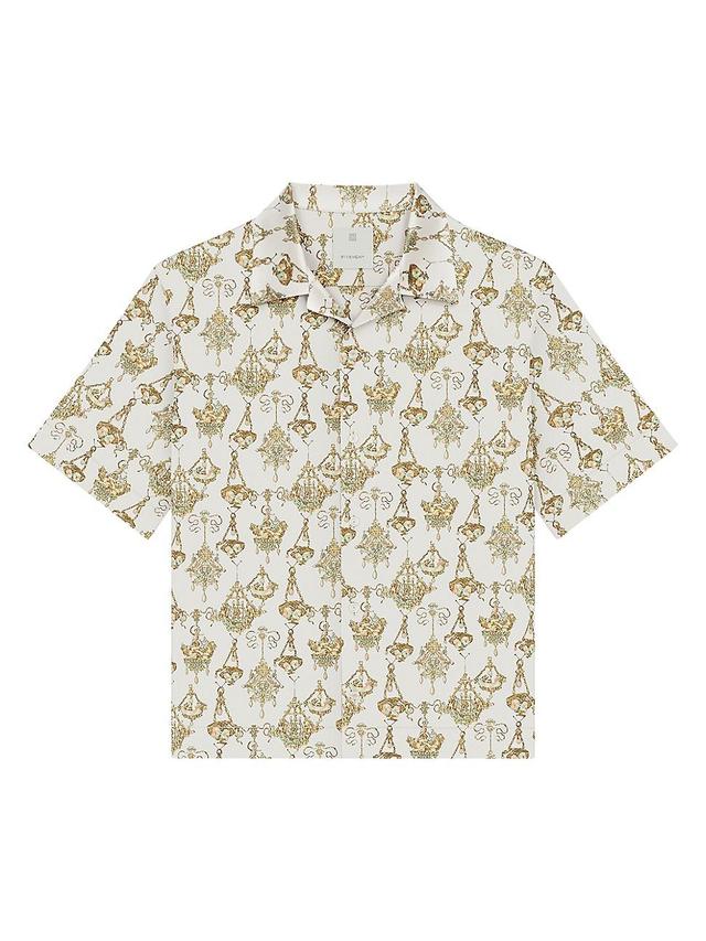 Mens Printed Chandelier Shirt in Silk Product Image