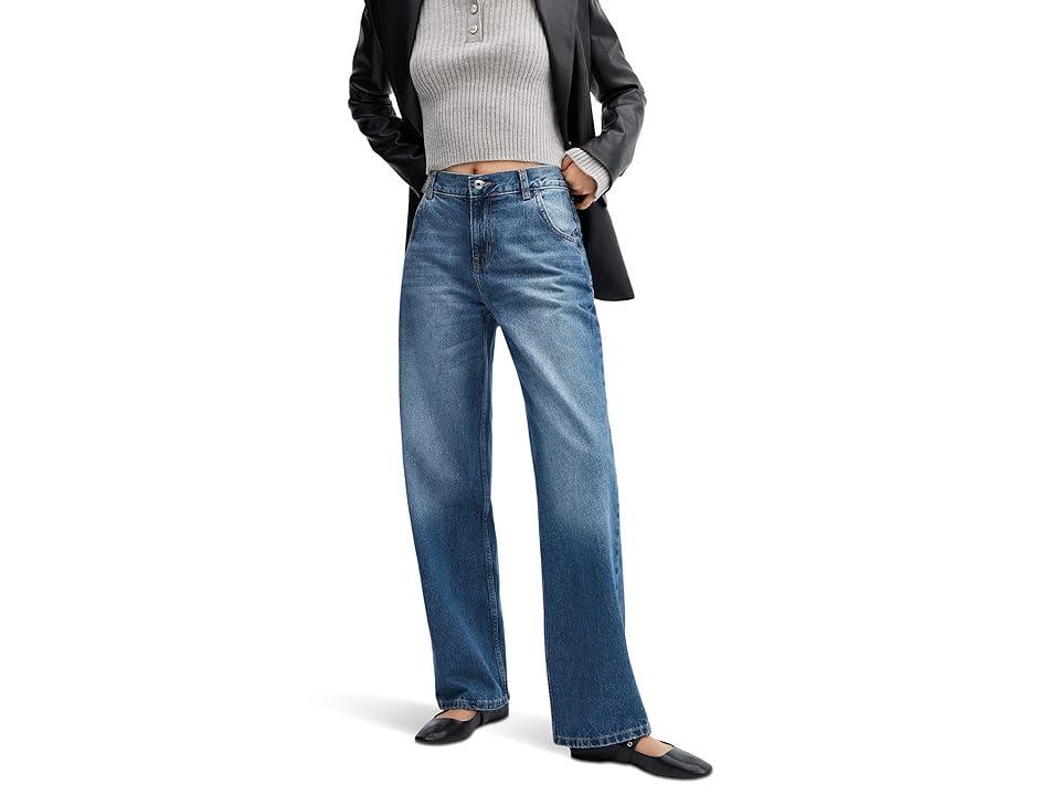 MANGO Ines Jeans (Dark Denim) Women's Jeans Product Image