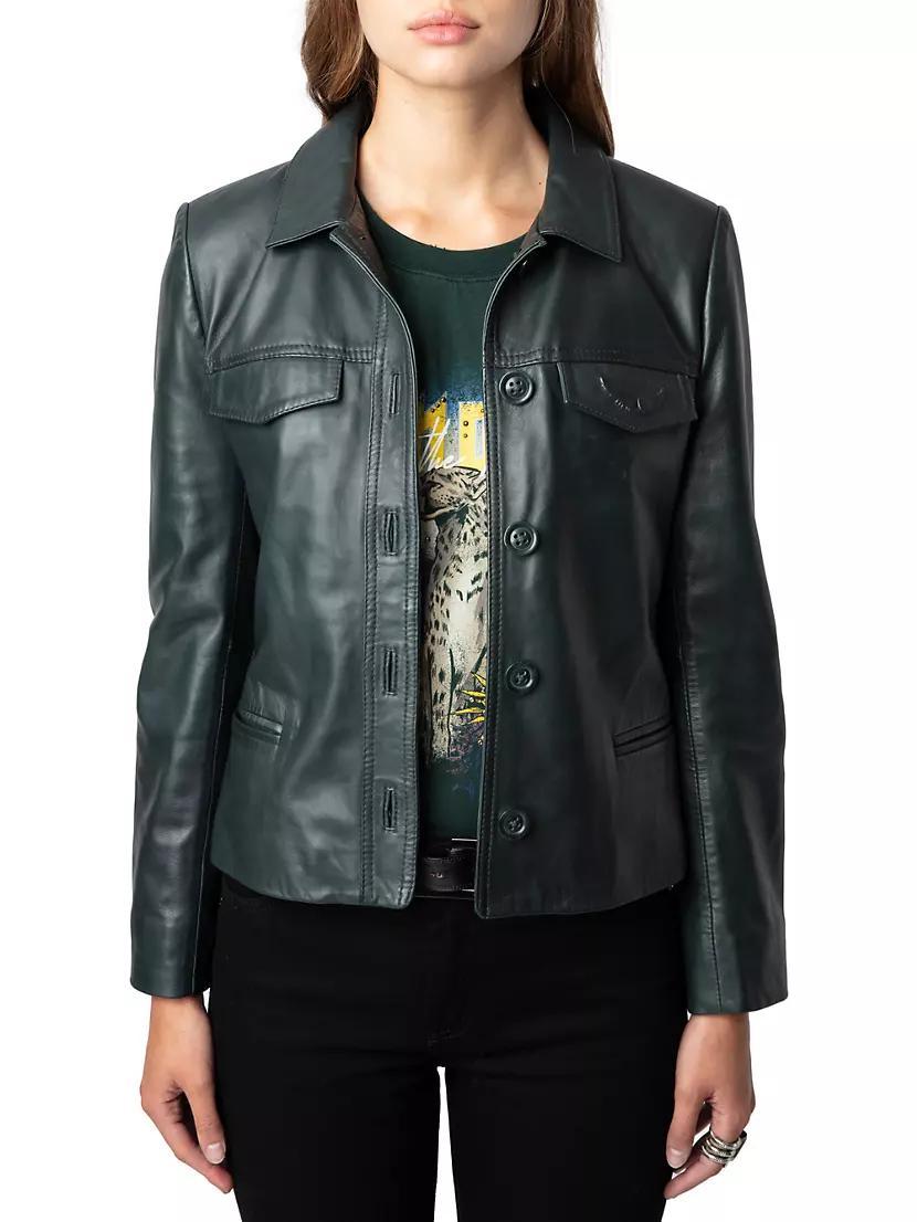 Liams Leather Jacket Product Image