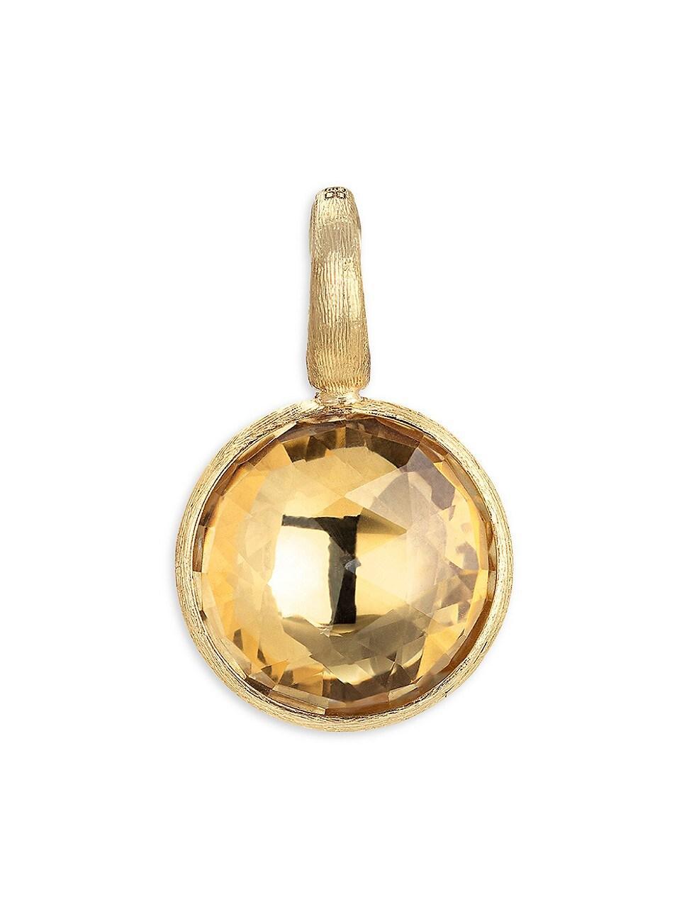 Womens Jaipur 18K Yellow Gold & Citrine Pendant Product Image