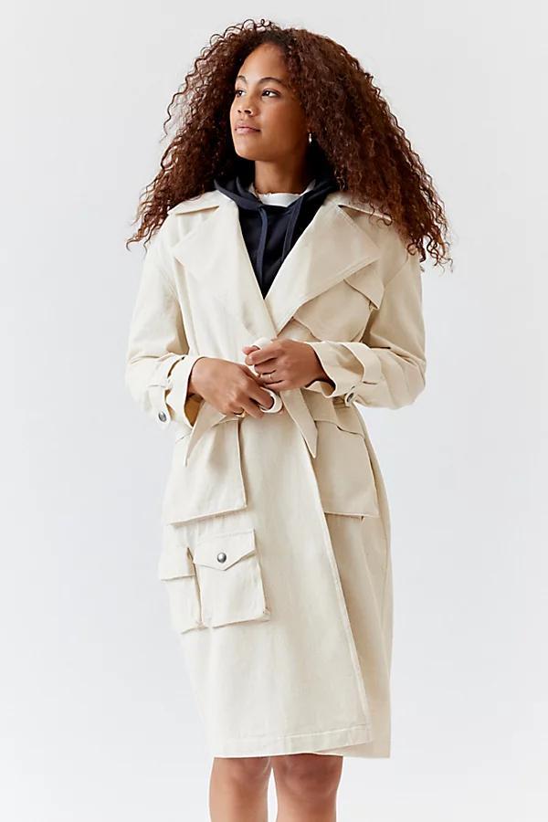 Steve Madden Sunday Trench Coat Jacket Womens at Urban Outfitters Product Image