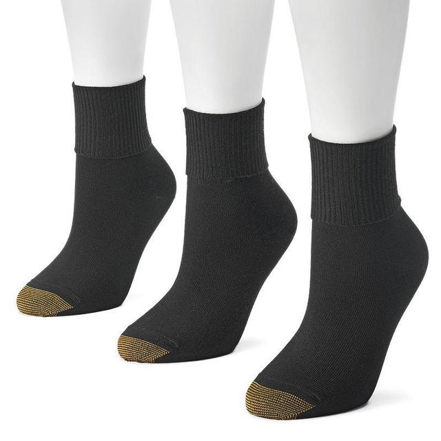 Womens GOLDTOE 3-pack Providence Turn Cuff Socks Product Image