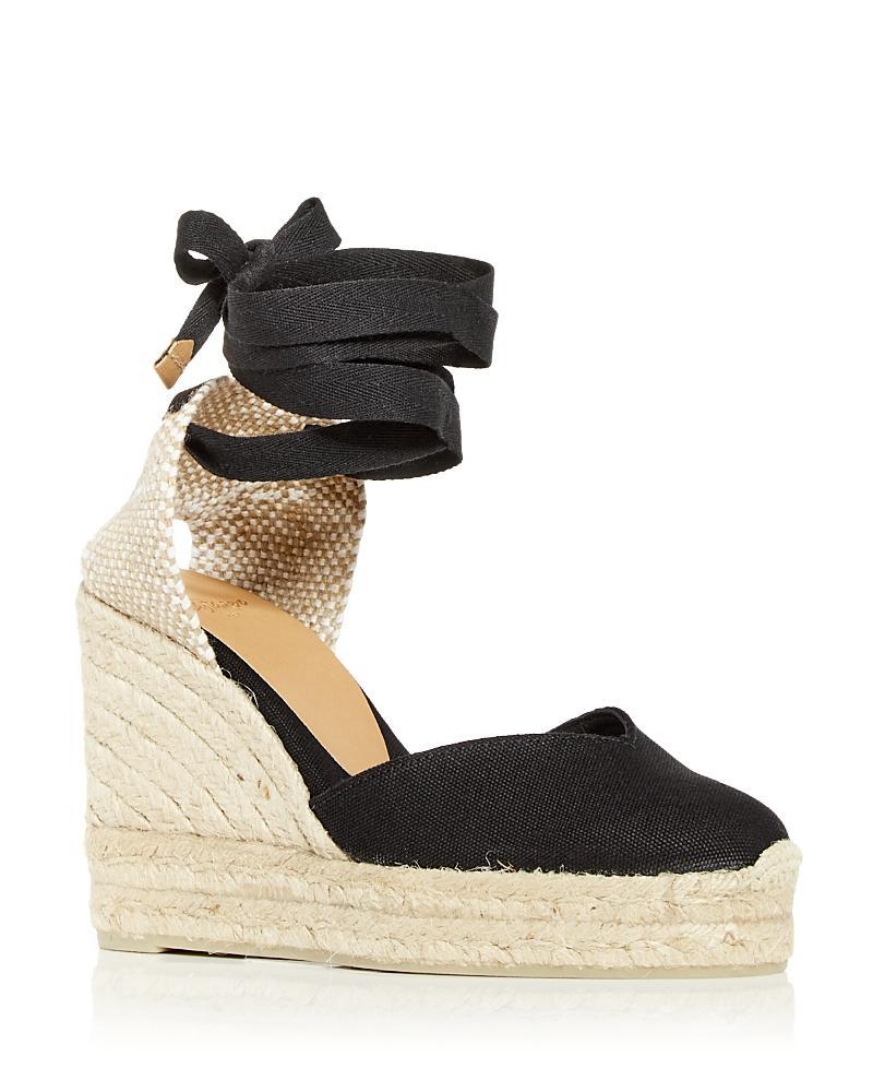 Castaner Womens Chiara Ankle Tie Wedge Espadrille Sandals Product Image