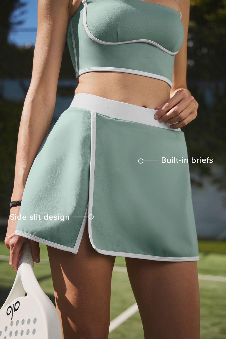 Airbrush Streamlined Skirt - Botanical Green/Ivory Female Product Image