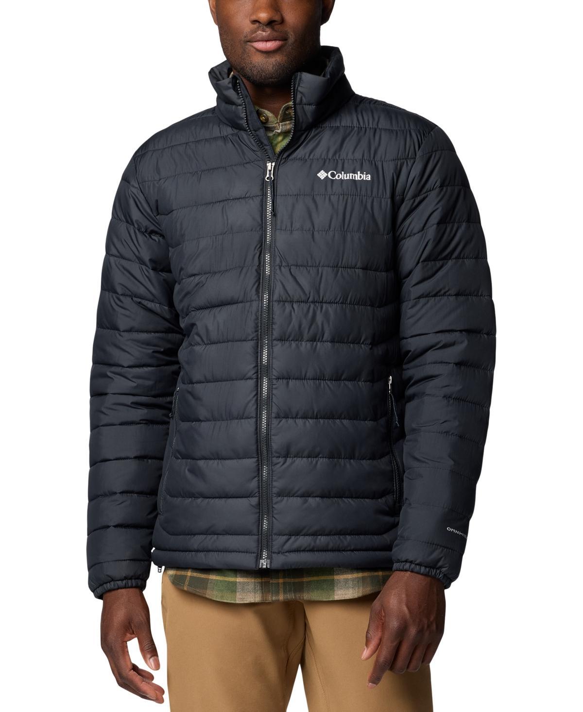 Mens Columbia Powder Lite II Jacket Dark Grey Product Image