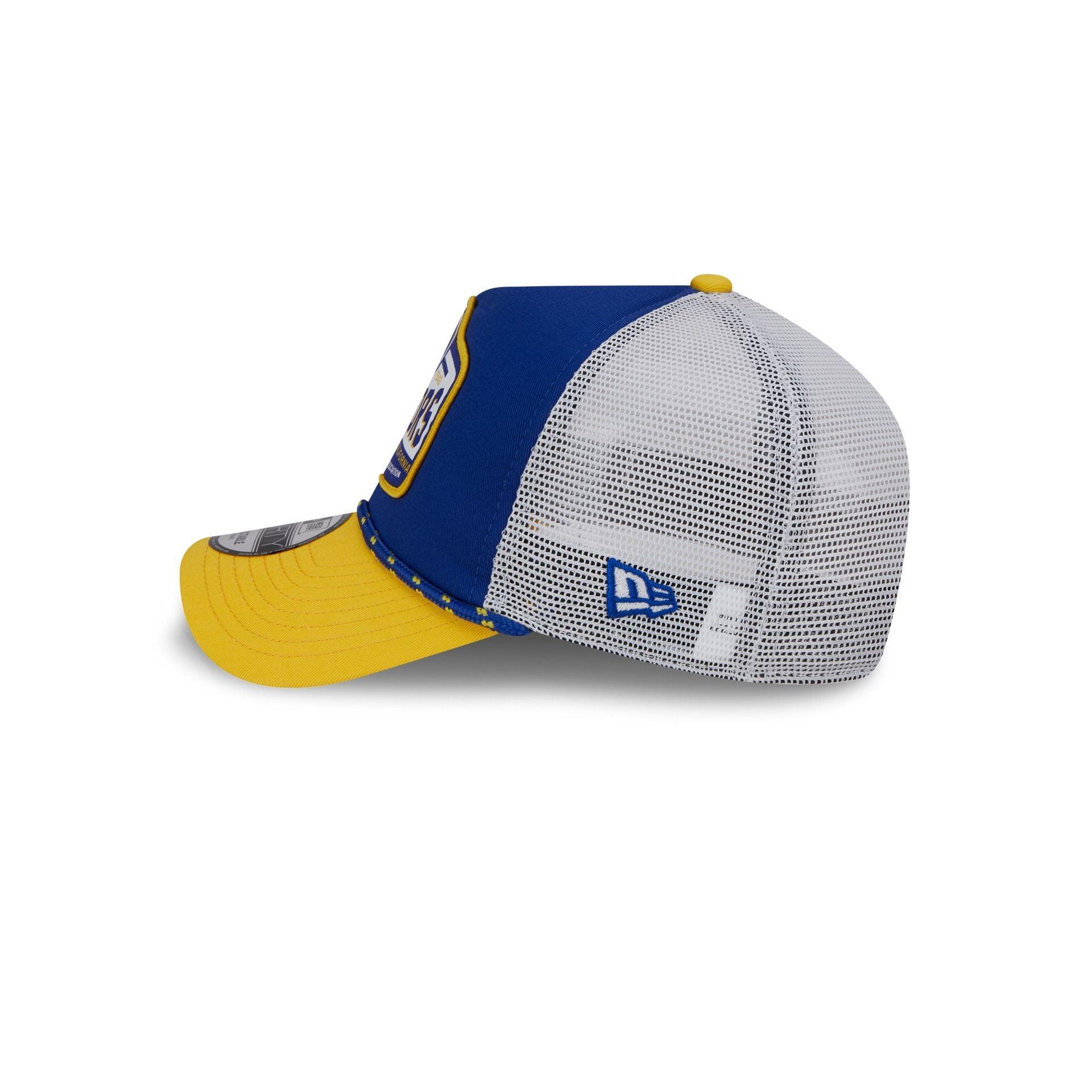 Golden State Warriors 2024 Rally Drive 9FORTY A-Frame Trucker Hat Male Product Image