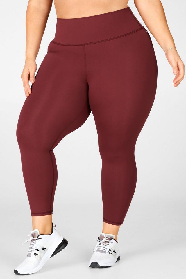 Fabletics Define High-Waisted 7/8 Legging Womens Rust plus Size 4X Product Image