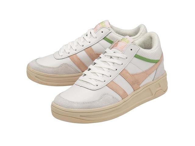 Gola Swerve (White/Pearl Pink/Patina Green) Women's Shoes Product Image