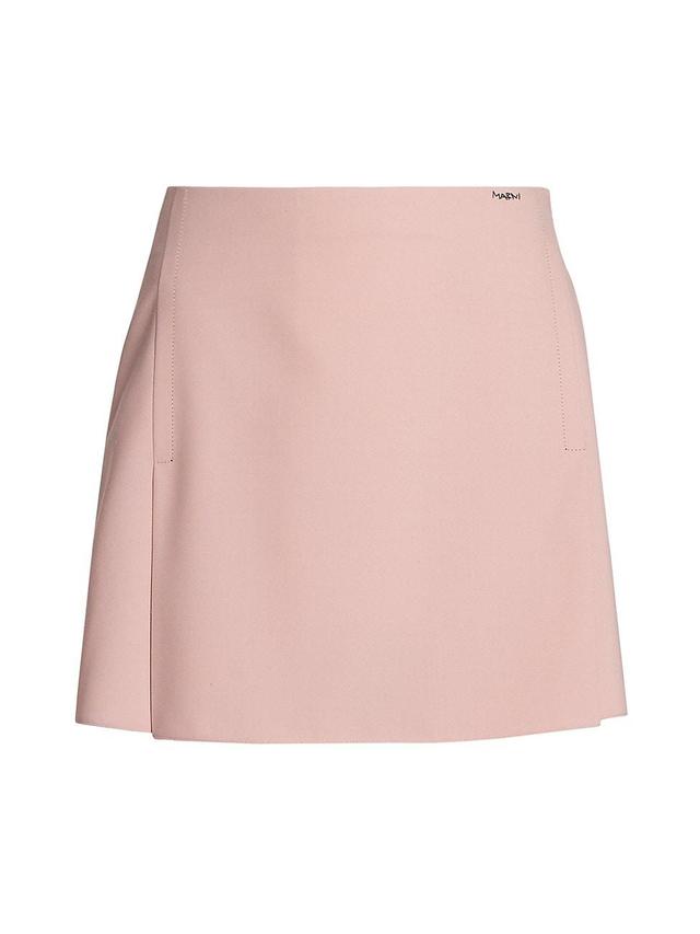 Womens Pleated A-Line Miniskirt Product Image