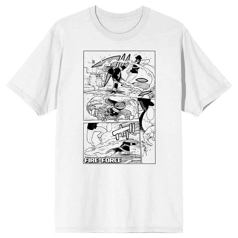 Mens Fire Force Manga Shinra Short Sleeve Graphic Tee Product Image