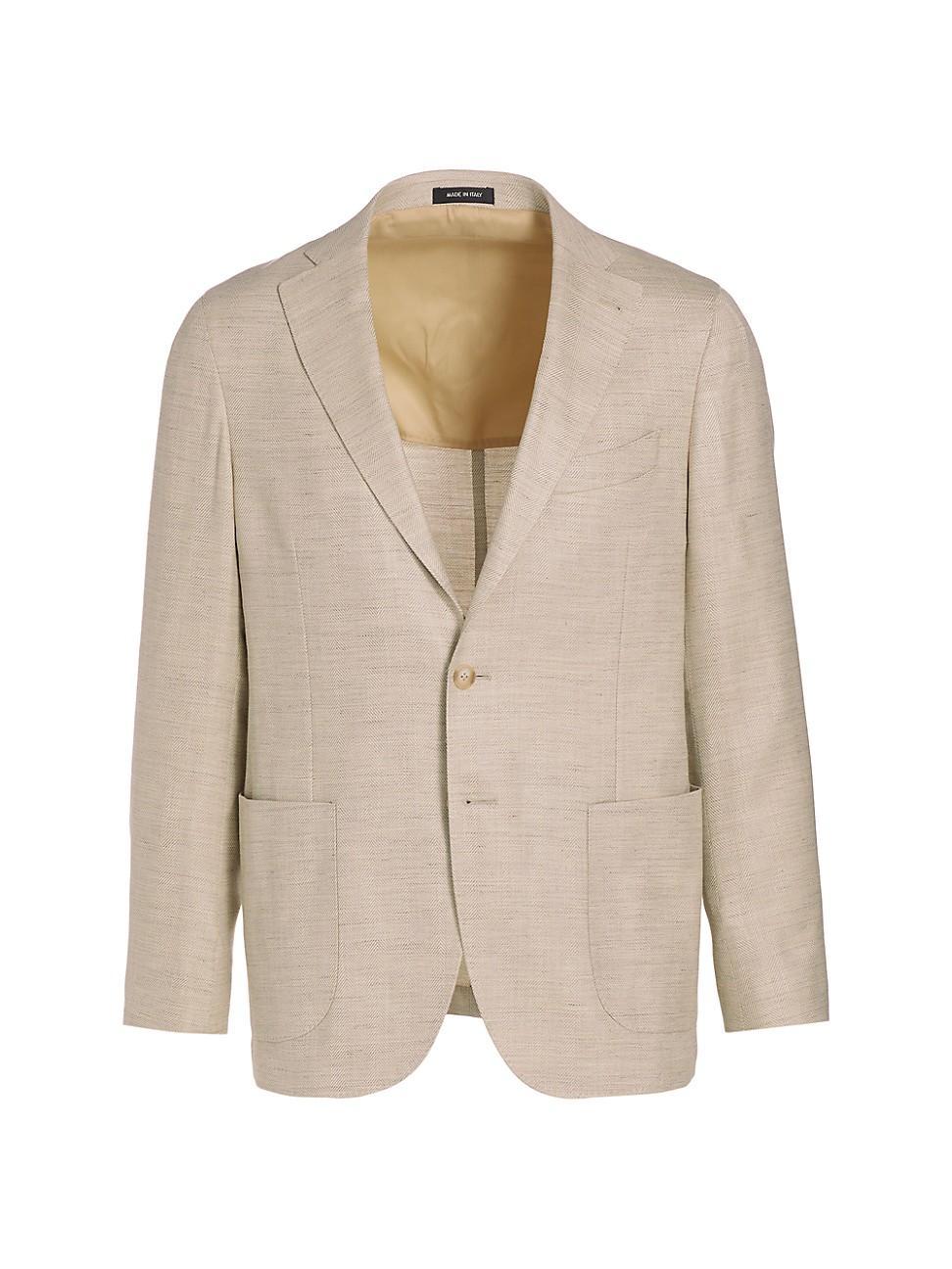 Mens COLLECTION Chevron Wool-Blend Two-Button Sport Coat Product Image