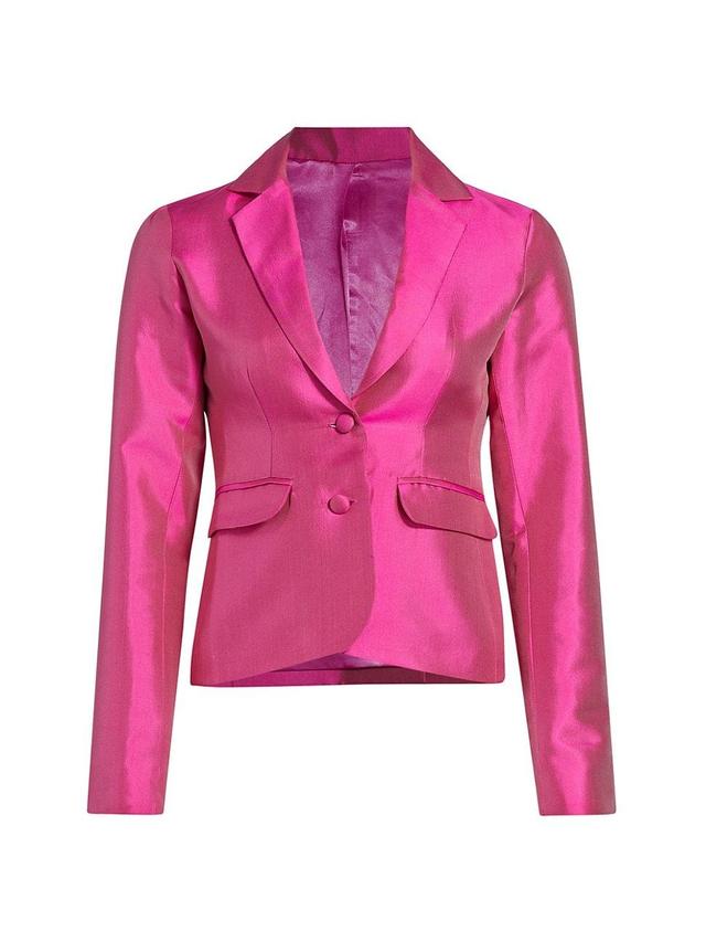 Womens Prelude: Aama Tales Berry Silk Jacket Product Image