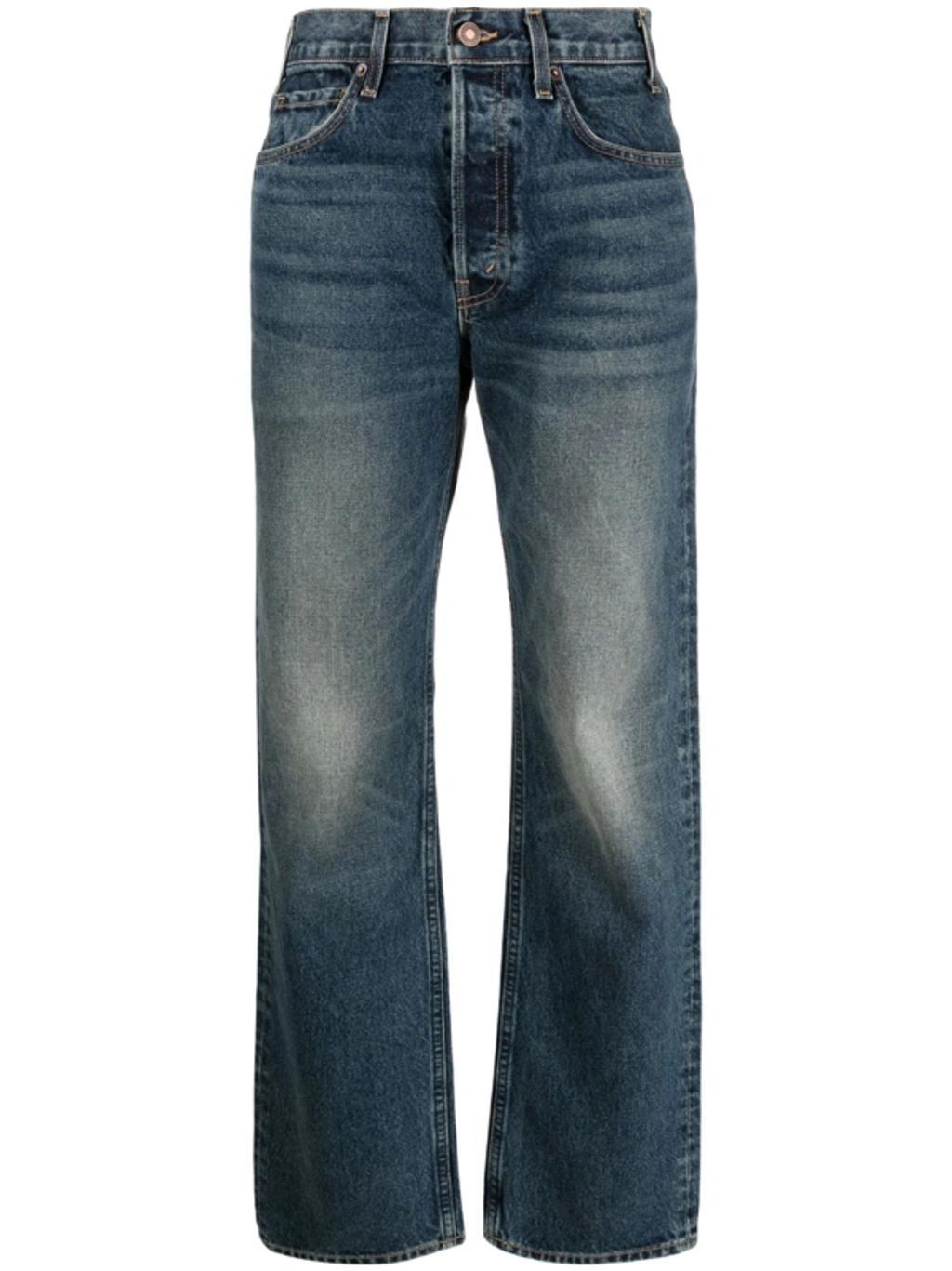 Aaron Straight-leg Jeans In Blue Product Image