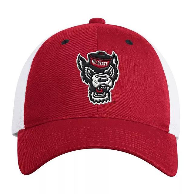 Mens adidas Red NC State Wolfpack Mascot Slouch Trucker Adjustable Hat Product Image