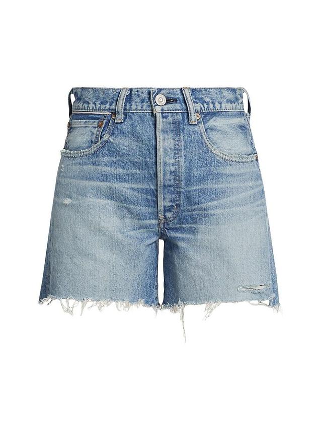 Womens Graterford Distressed Denim Shorts Product Image