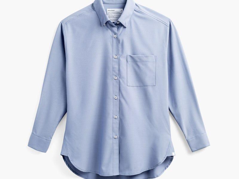 Denim Blue End on End Women's Previous Generation AeroZero° Oversized Shirt Product Image