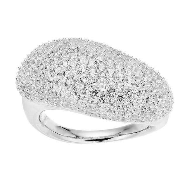 14k White Gold 2 1/2 Carat T.W. Diamond Dome Ring, Womens 14k Whgold Product Image