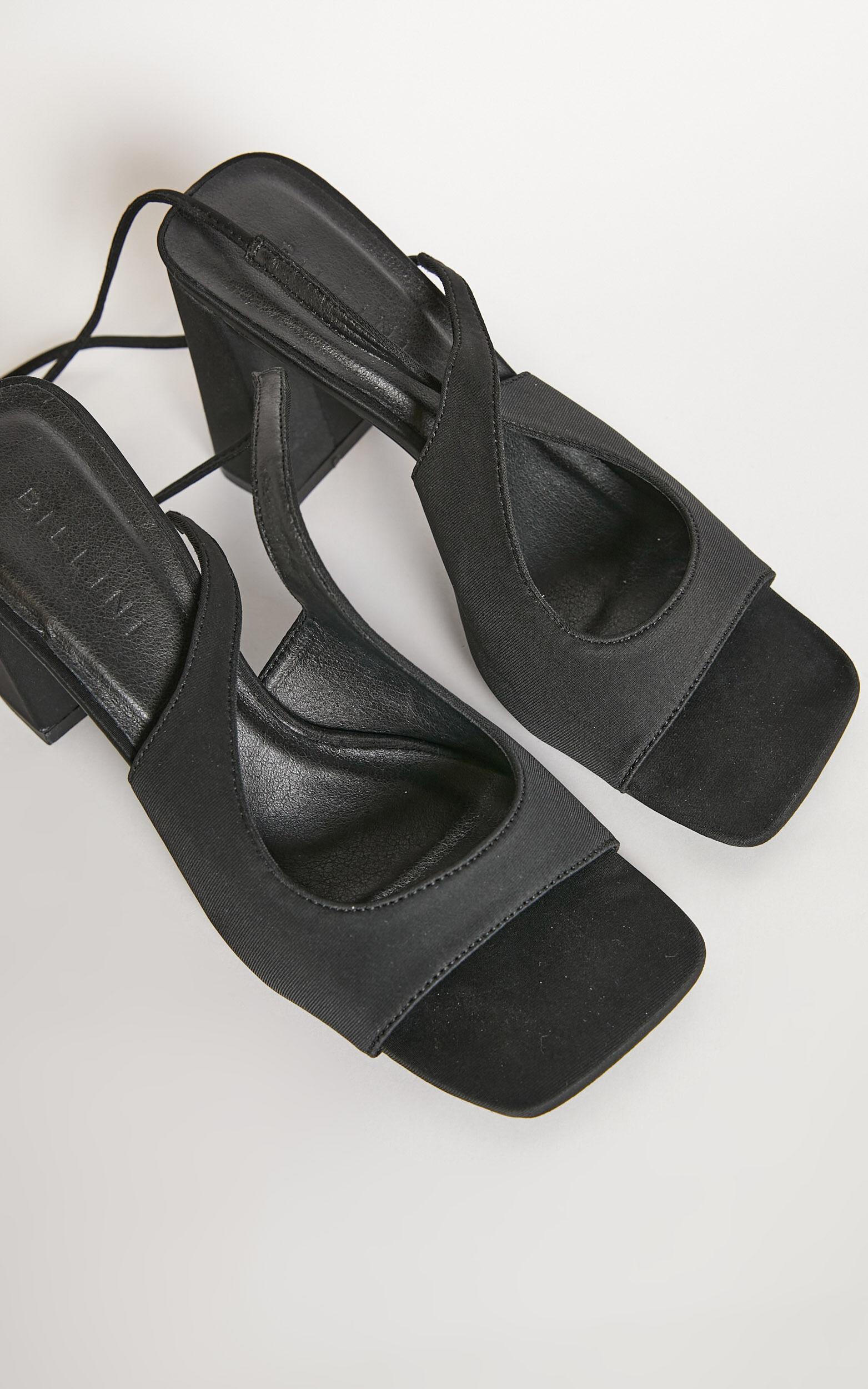 Billini - Winniefred Heels in Black Neoprene Product Image