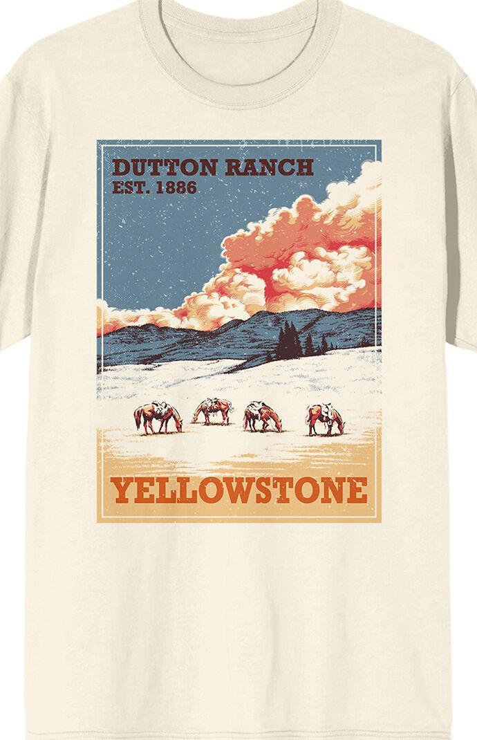 Men's Yellowstone Vintage Style T-Shirt Product Image