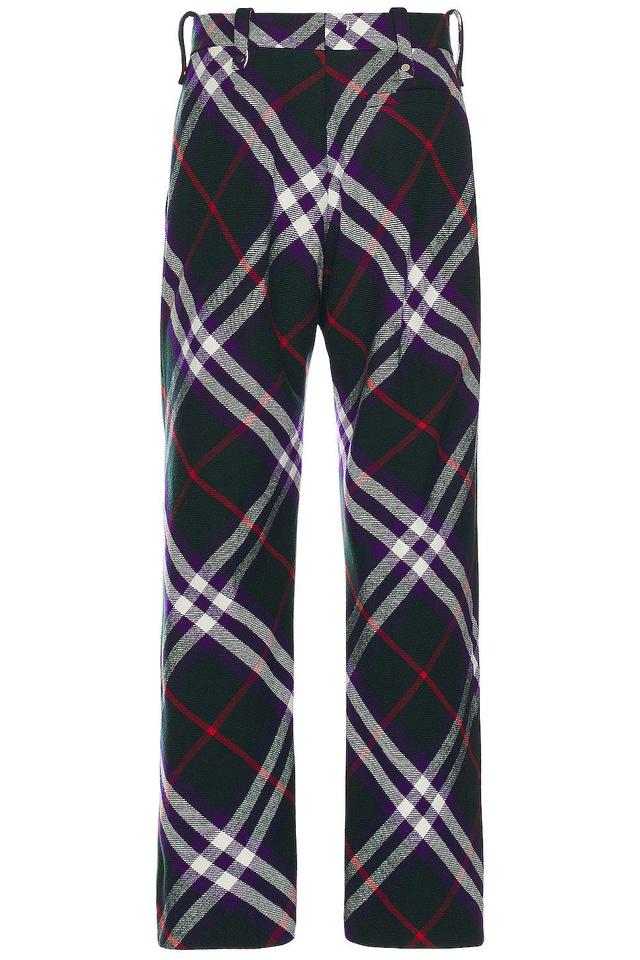 Burberry Check Trouser in Dark Green Product Image