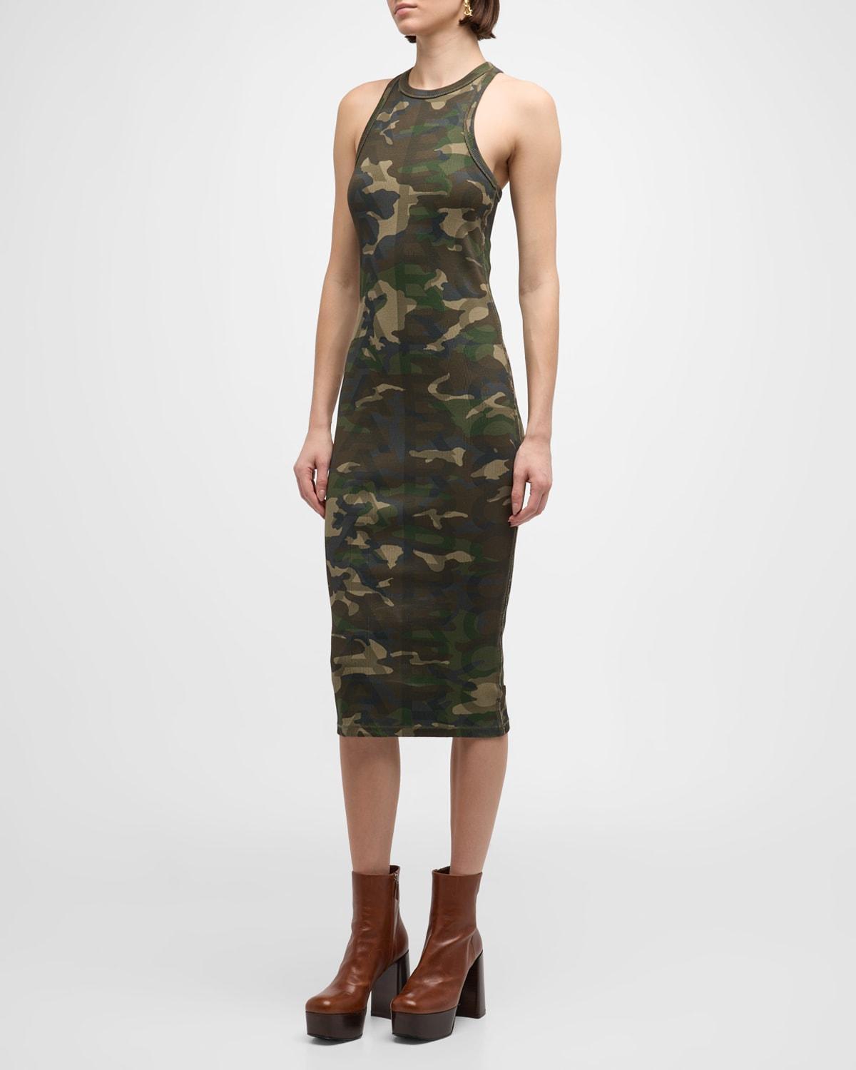 Camo Monogram Racerback Midi Dress Product Image