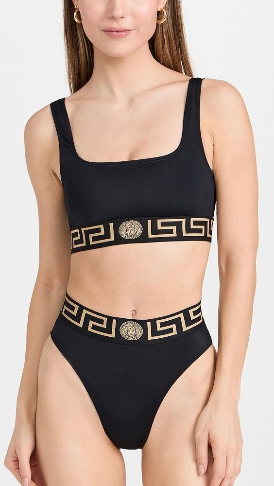 Versace Brazilian Brief Lycra Vita Recycled Bikini Bottoms | Shopbop Product Image