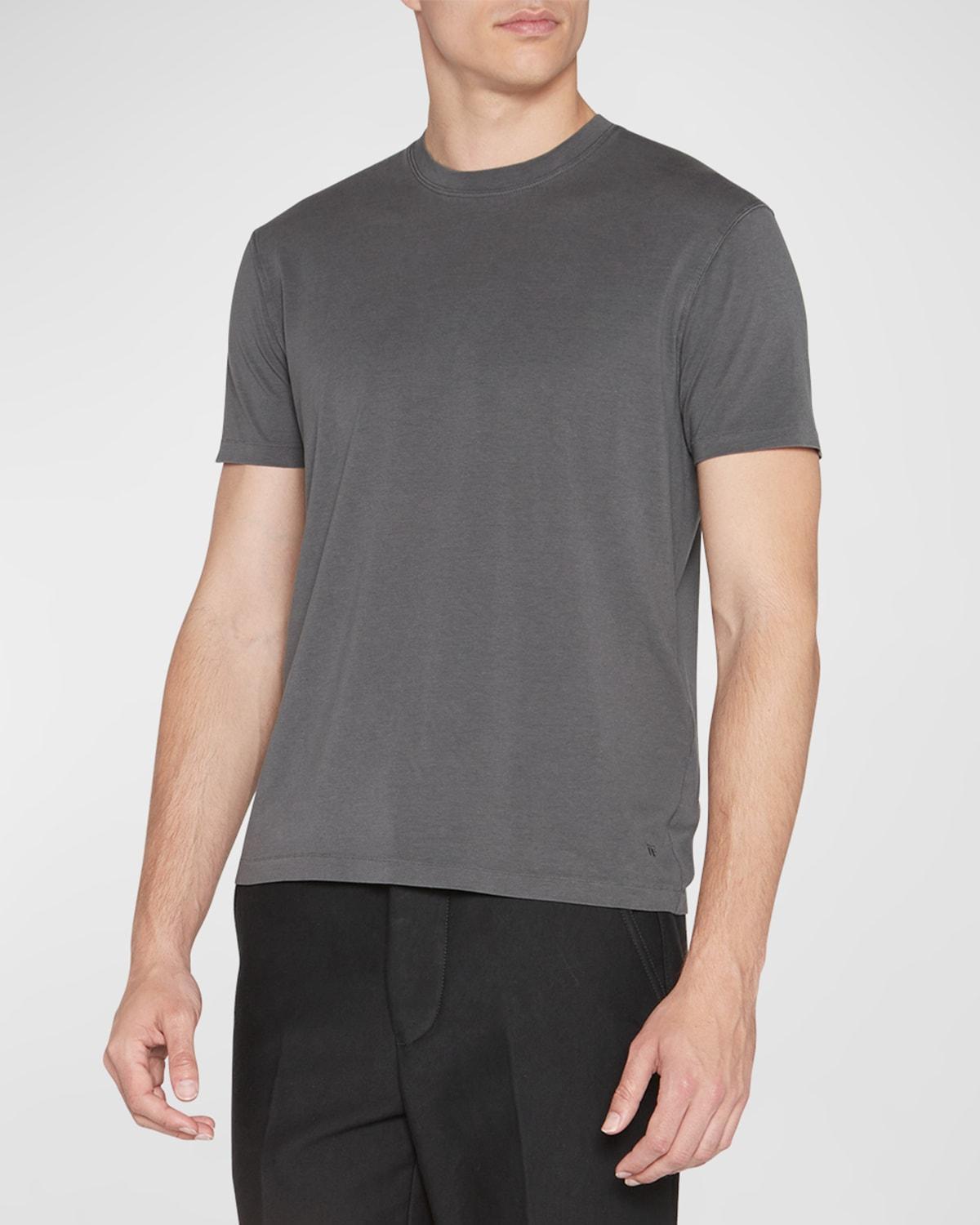 Mens Lyocell-Cotton Crewneck T-Shirt Product Image