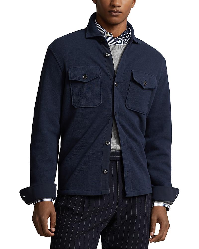 Polo Ralph Lauren Double Knit Mesh Shirt Jacket Product Image