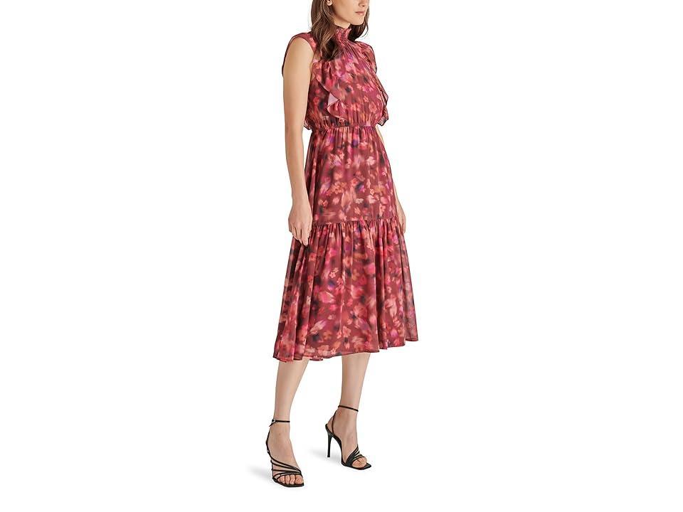 Steve Madden Anna Floral Mock Neck Midi Dress Product Image