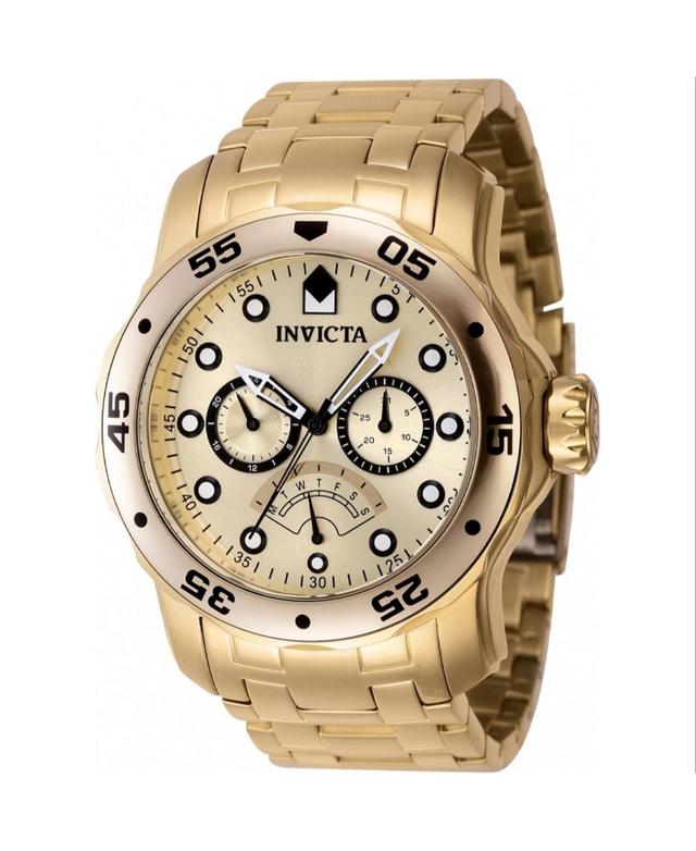 Invicta Mens 46997 Pro Diver Quartz Chronograph Gold Dial Watch - Gold Product Image