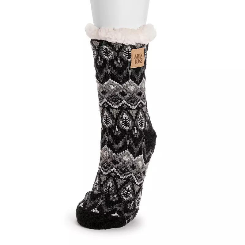 Womens MUK LUKS Patterned Cabin Slipper Socks Product Image