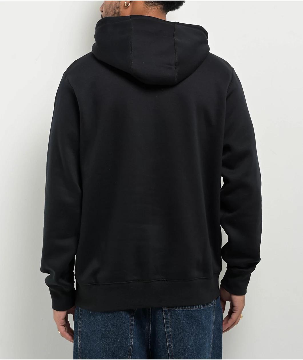 Nike Sportswear Club Fleece Black Hoodie Product Image