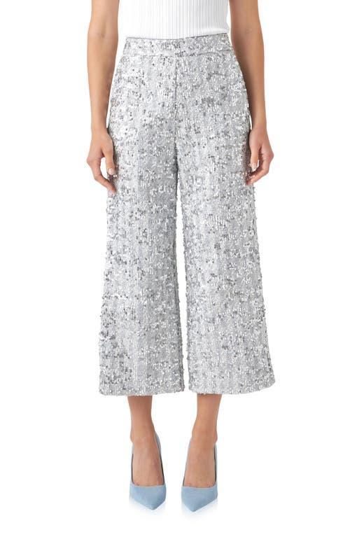 English Factory Sequin Tweed Culottes Product Image