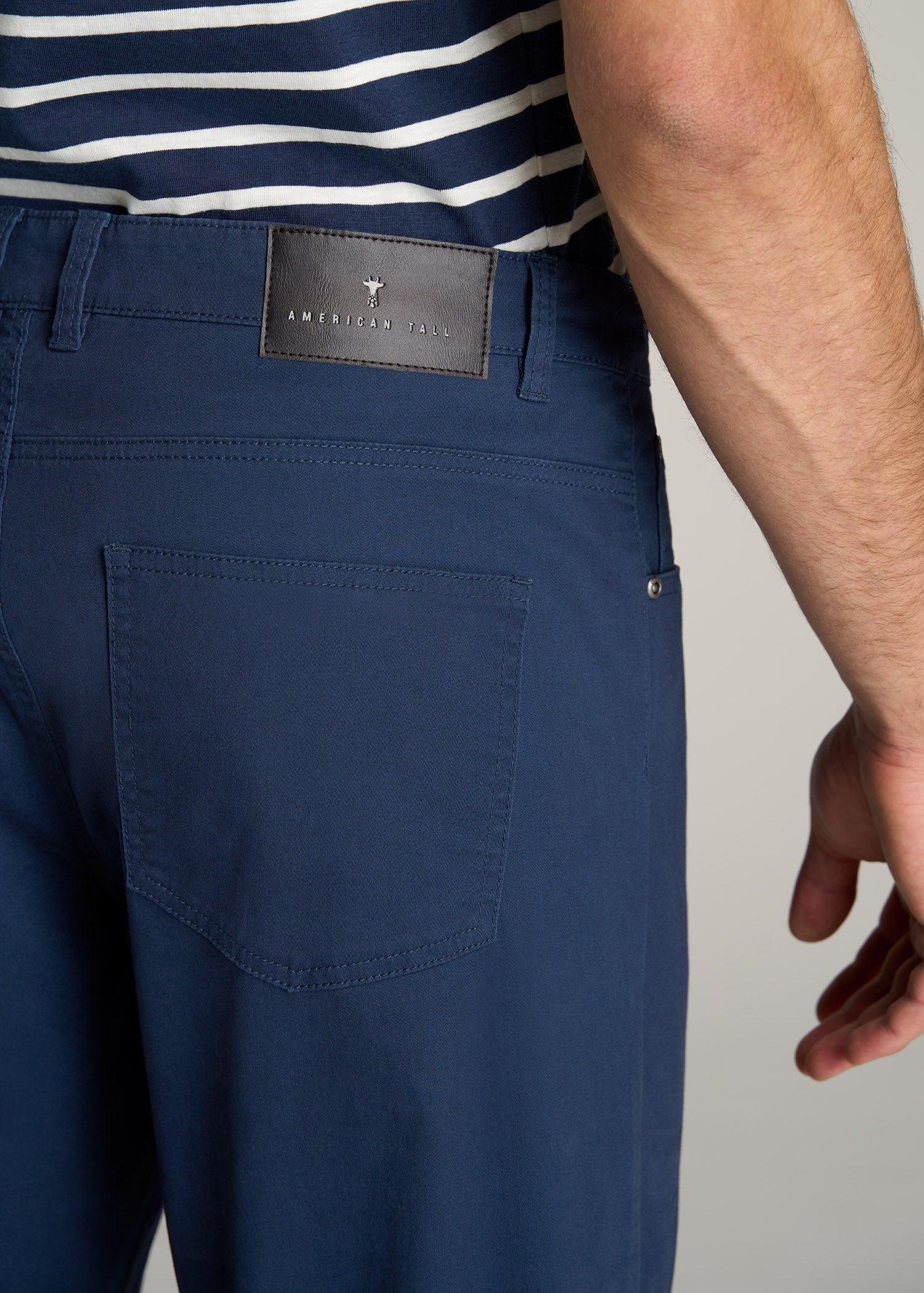 J1 STRAIGHT Leg Five-Pocket Pants for Tall Men in Marine Navy Product Image