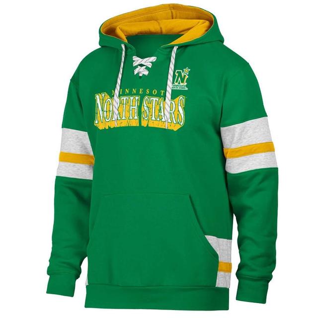 NHL Minnesota North Stars Mens Vintage Lace Up Fleece Hooded Sweatshirt Product Image