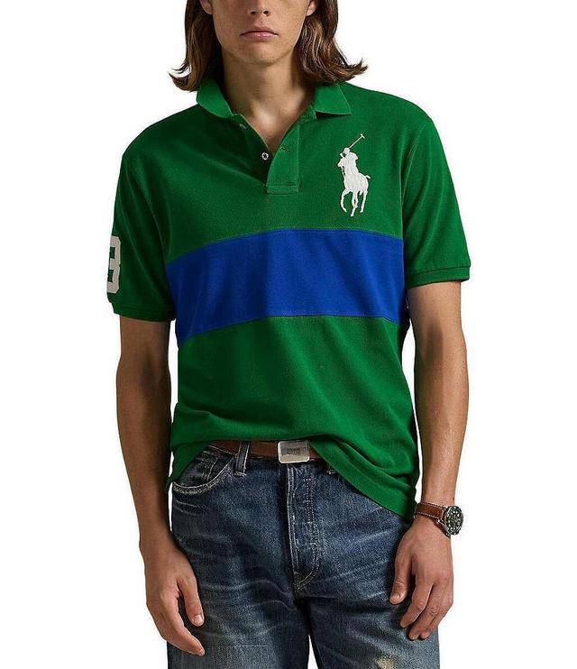 Polo Ralph Lauren Classic-Fit Big Pony Mesh Short Sleeve Polo Shirt Product Image