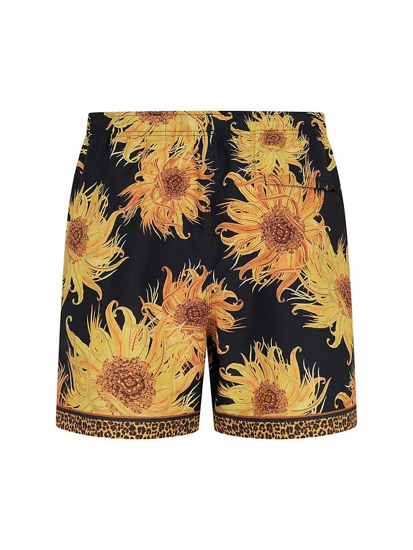 Mid-Length Floral Board Shorts Product Image